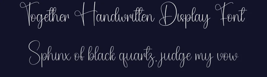 Together Handwritten Display Font by andikastudio — Script Handwritten Font — thumbnail 2