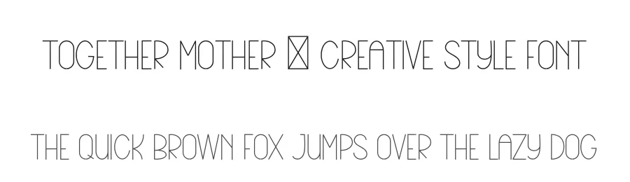 Together Mother – Creative Style Font by freshtypeink — Display Font