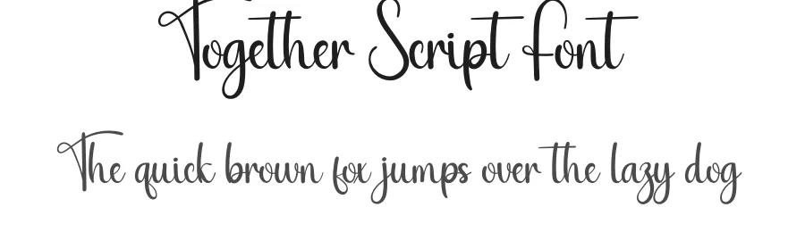 Together Script Font by creativeletter — Script Handwritten Font
