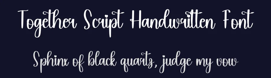 Together Script Handwritten Font by inermediaSTUDIO — Script Handwritten Font — thumbnail 2