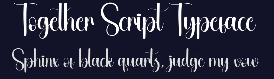 Together Script Typeface by andikastudio — Script Handwritten Font — thumbnail 2