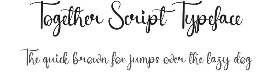 Together Script Typeface by andikastudio — Script Handwritten Font