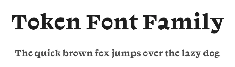 Token Font Family by Phantom Foundry — Display Font