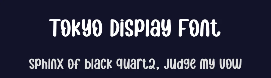Tokyo Display Font by creativeletter — Display Font — thumbnail 2