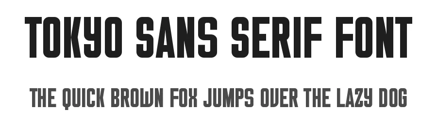 Tokyo Sans Serif Font by Graphicxell — Sans Serif Font