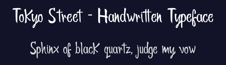 Tokyo Street – Handwritten Typeface by wellscriptstudio — Script Handwritten Font — thumbnail 2