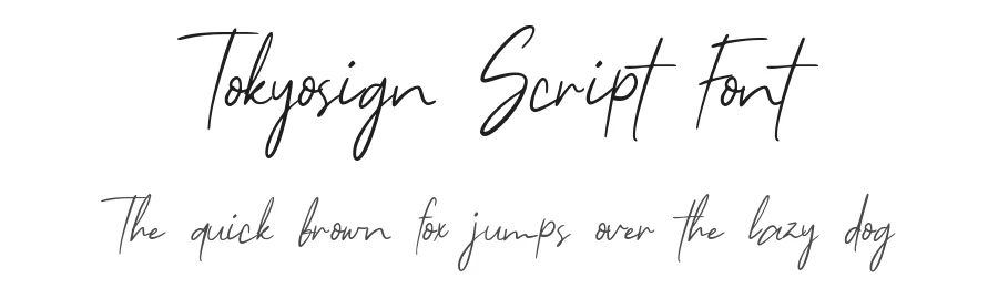 Tokyosign Script Font by Allouse.Studio — Script Handwritten Font