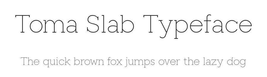 Toma Slab Typeface by João Symington — Slab Serif Font