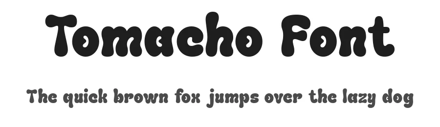 Tomacho Font by Say Studio — Display Font