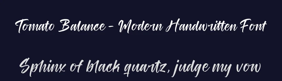 Tomato Balance – Modern Handwritten Font by stylishtype.co — Script Handwritten Font — thumbnail 2