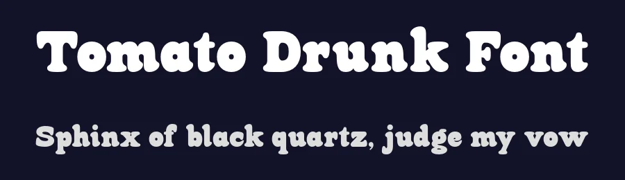Tomato Drunk Font by roomspace.cl — Display Font — thumbnail 2