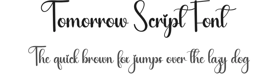 Tomorrow Script Font by creativeletter — Script Handwritten Font