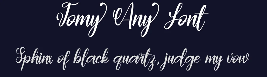 Tomy Any Font by Adeindrawan — Script Handwritten Font — thumbnail 2