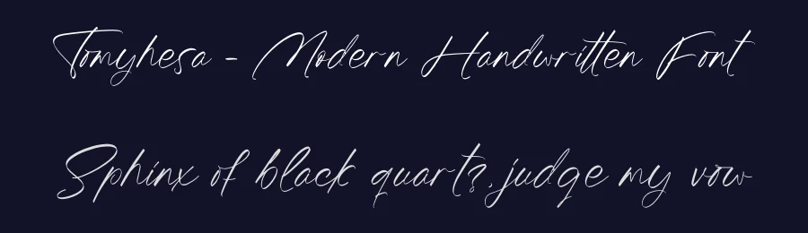 Tomyhesa – Modern Handwritten Font by letterenastudios — Script Handwritten Font — thumbnail 2