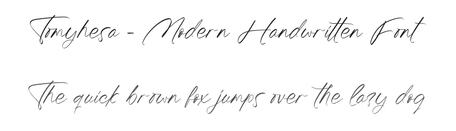 Tomyhesa – Modern Handwritten Font by letterenastudios — Script Handwritten Font
