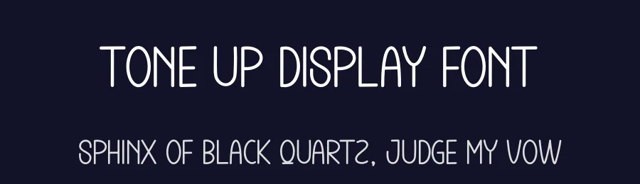 Tone Up Display Font by andikastudio — Display Font — thumbnail 2