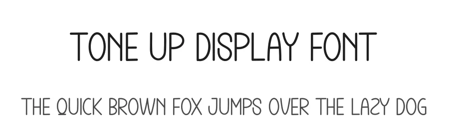 Tone Up Display Font by andikastudio — Display Font