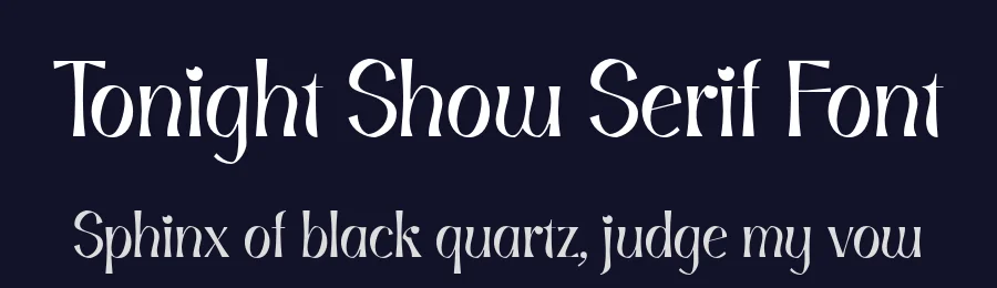 Tonight Show Serif Font by Nurrontype — Serif Font — thumbnail 2