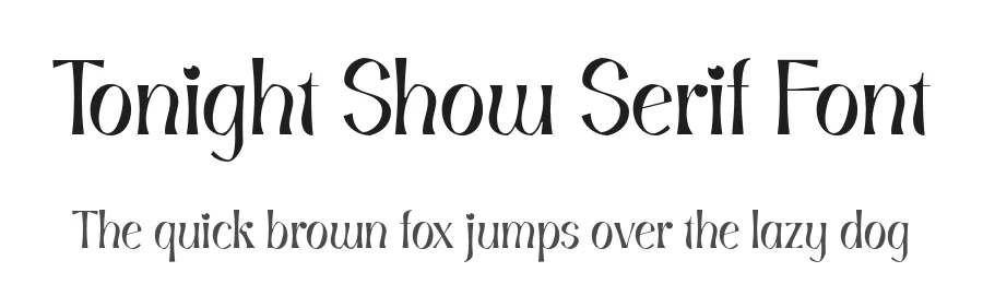 Tonight Show Serif Font by Nurrontype — Serif Font