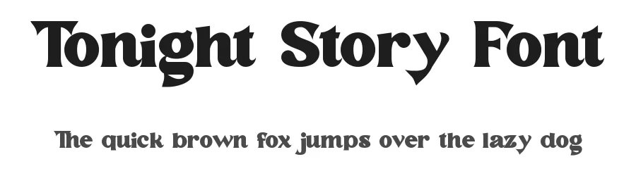 Tonight Story Font by noahtype — Display Font