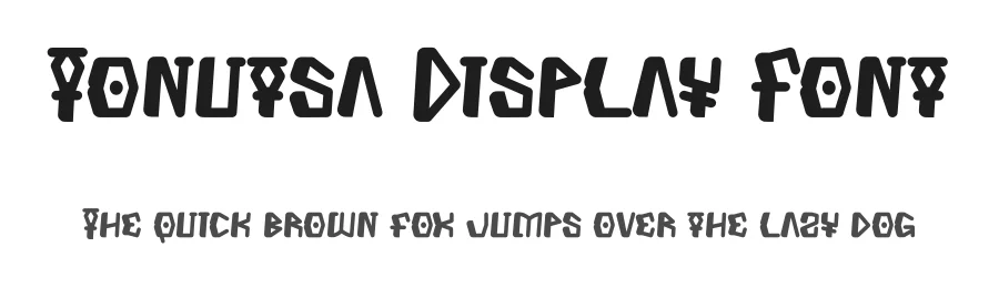 Tonutsa Display Font by Dhabee — Decorative Font