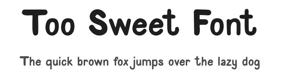 Too Sweet Font by Rachmad bagus f — Decorative Font