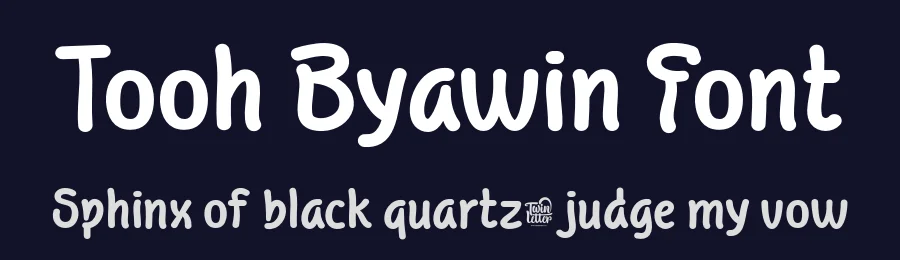 Tooh Byawin Font by twinletter — Display Font — thumbnail 2