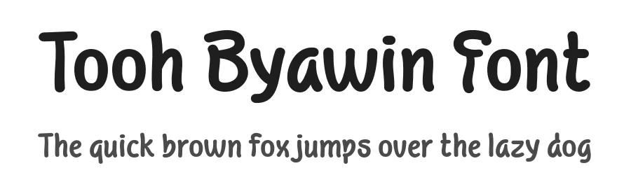 Tooh Byawin Font by twinletter — Display Font