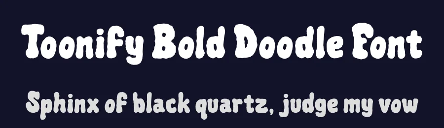 Toonify Bold Doodle Font by PutraCetol Studio — Script Handwritten Font — thumbnail 2