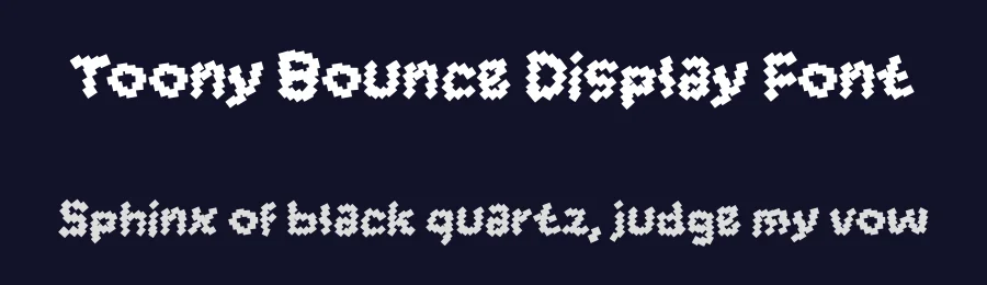 Toony Bounce Display Font by erifqizefont — Decorative Font — thumbnail 2