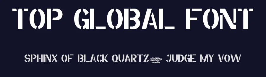 Top Global Font by noahtype — Display Font — thumbnail 2