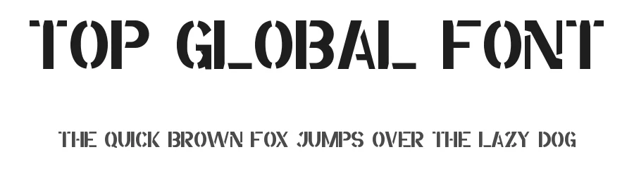 Top Global Font by noahtype — Display Font