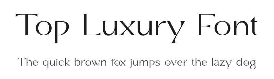 Top Luxury Font by Sensatype Studio — Sans Serif Font