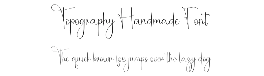Topography Handmade Font by Inermedia STUDIO — Script Handwritten Font
