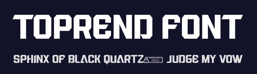 Toprend Font by KongFont — Display Font — thumbnail 2