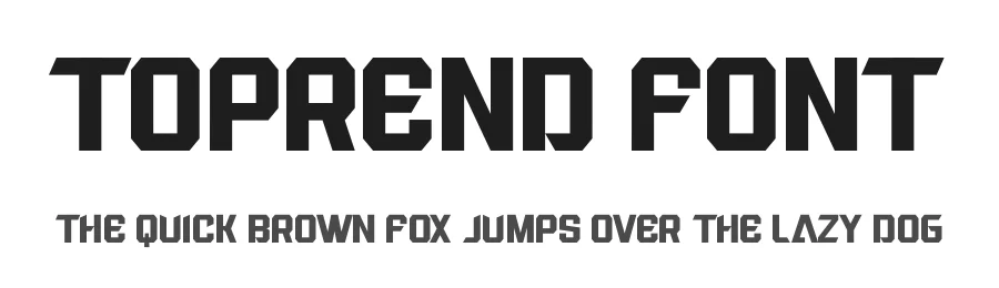Toprend Font by KongFont — Display Font