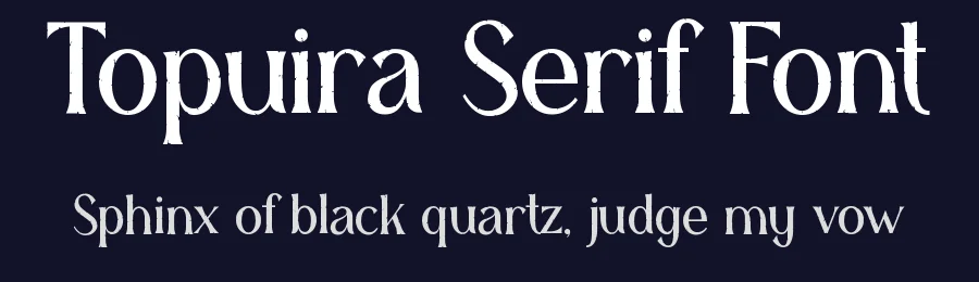 Topuira Serif Font by TokoPress — Display Font — thumbnail 2