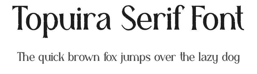 Topuira Serif Font by TokoPress โ Display Font