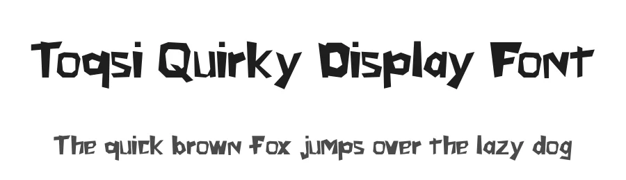 Toqsi Quirky Display Font by ArtiXLabs — Display Font