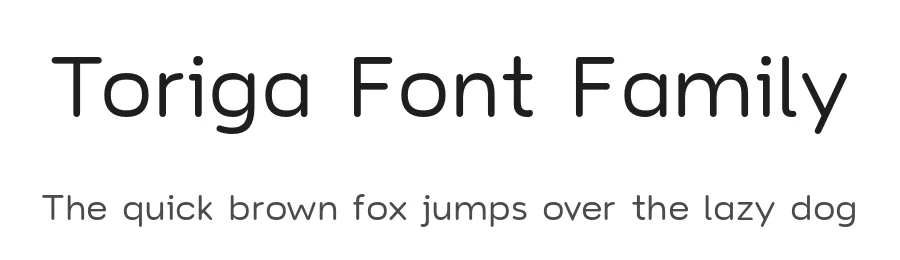 Toriga Font Family by JAM Type Design β Sans Serif Font