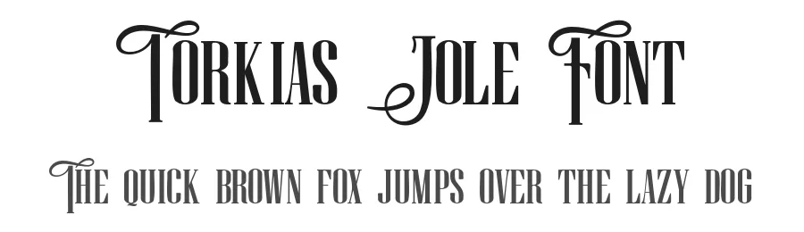 Torkias Jole Font by Maulana Creative — Display Font