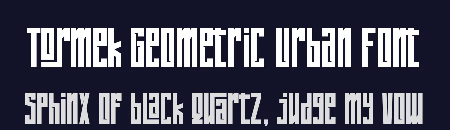 Tormek Geometric Urban Font by Letterara Studio — Decorative Font — thumbnail 2