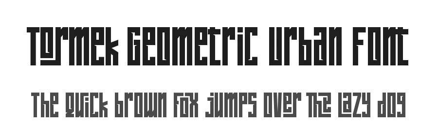 Tormek Geometric Urban Font by Letterara Studio — Decorative Font