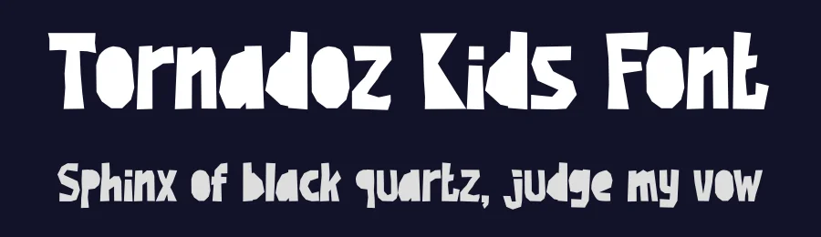 Tornadoz Kids Font by Tokokoo Studio — Display Font — thumbnail 2