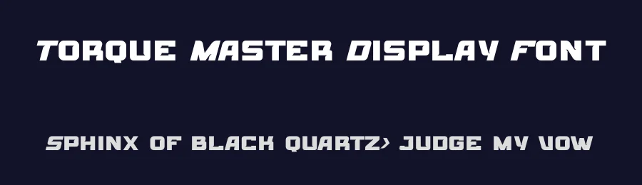 Torque Master Display Font by Pinisiart — Display Font — thumbnail 2