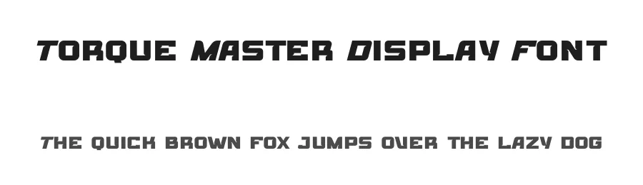 Torque Master Display Font by Pinisiart — Display Font