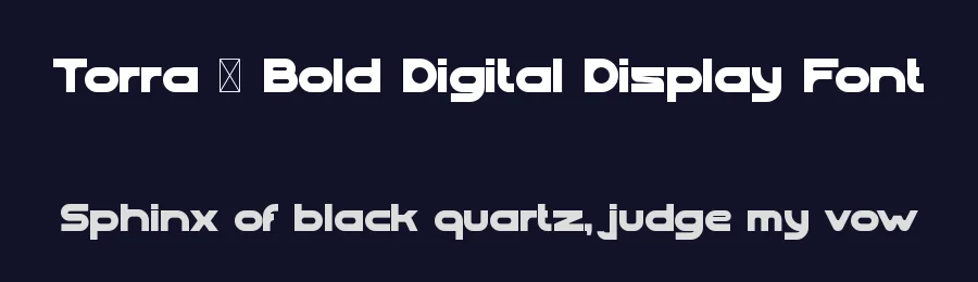Torra – Bold Digital Display Font by Aivos Dreams — Decorative Font — thumbnail 2