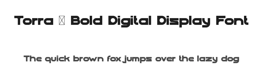 Torra – Bold Digital Display Font by Aivos Dreams — Decorative Font