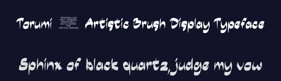 Torumi – Artistic Brush Display Typeface by ArtiXLabs — Script Handwritten Font — thumbnail 2