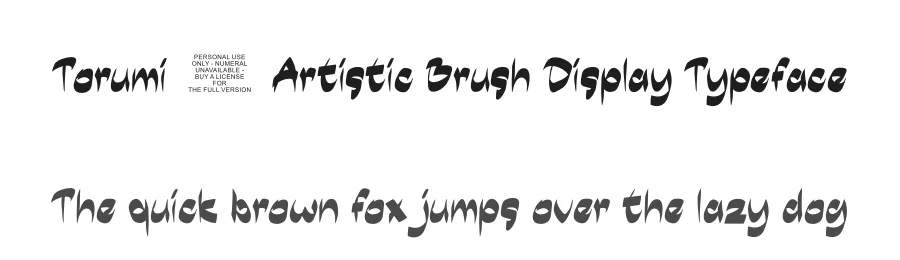 Torumi – Artistic Brush Display Typeface by ArtiXLabs — Script Handwritten Font
